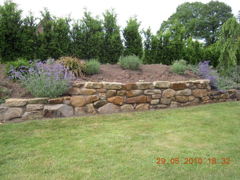 Steinmauer Garten Korte Garten- und Landschaftsbau